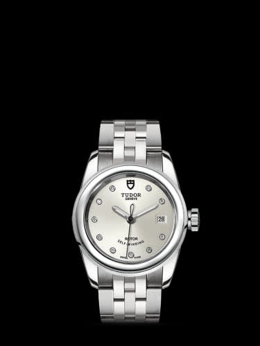 Tudor Glamour Date 26 Stainless Steel / Silver-Diamond / Bracelet