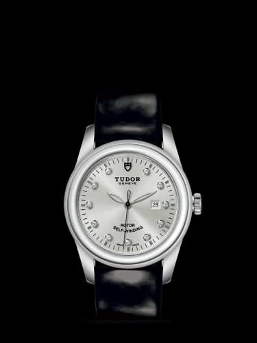 Tudor Glamour Date 31 Stainless Steel / Silver-Diamond / Strap
