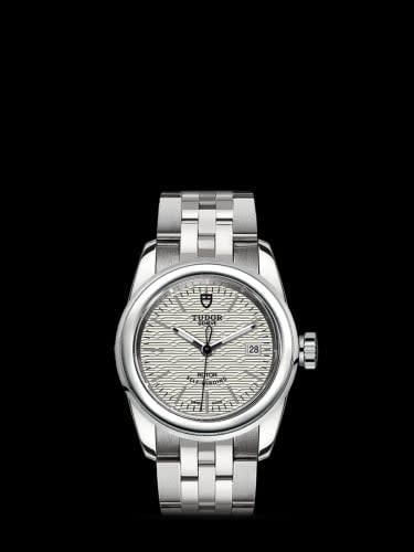 Tudor Glamour Date 26 Stainless Steel / Jacquard Silver / Bracelet