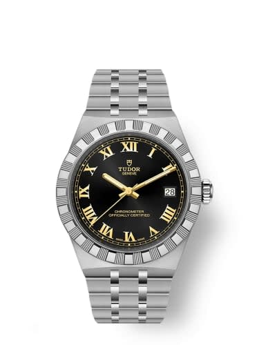 Tudor Royal Day-Date 36 Stainless Steel / Black Roman