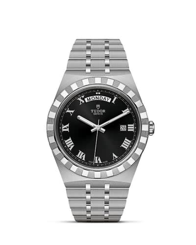 Tudor Royal Day-Date 41 Stainless Steel / Black - Roman