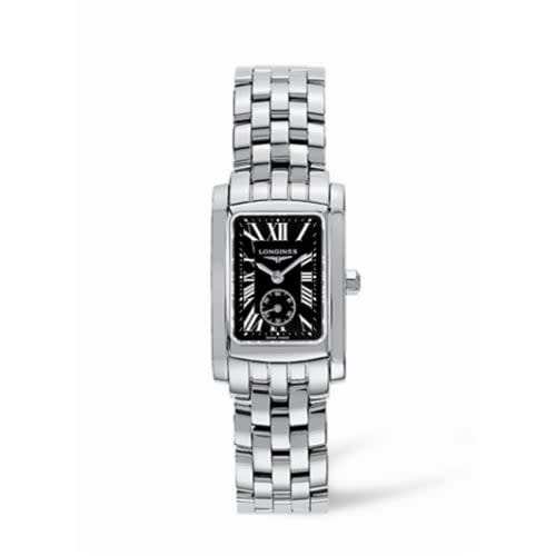 Longines DolceVita 20 Quartz Stainless Steel Black Roman