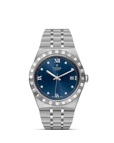 Tudor Royal Date 38 Stainless Steel / Blue - Diamond