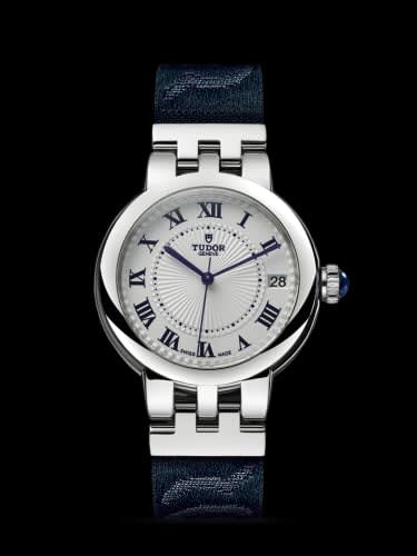 Tudor Clair de Rose 34 Stainless Steel / Silver-Roman / Fabric