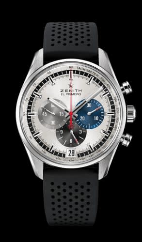 Zenith El Primero Chronomaster 42 Stainless Steel / Silver / Rubber