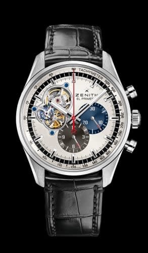Zenith El Primero Chronomaster Open Stainless Steel / Silver 1969 / Alligator