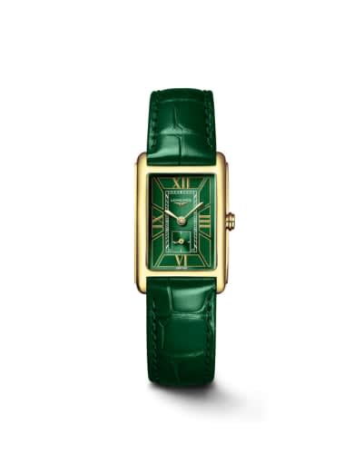 Longines DolceVita 20.5 Quartz Yellow Gold / Green