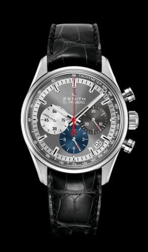 Zenith El Primero Chronomaster 38 Stainless Steel / Slate / Alligator