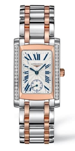 Longines DolceVita 22 Quartz Two Tone Pink Diamond