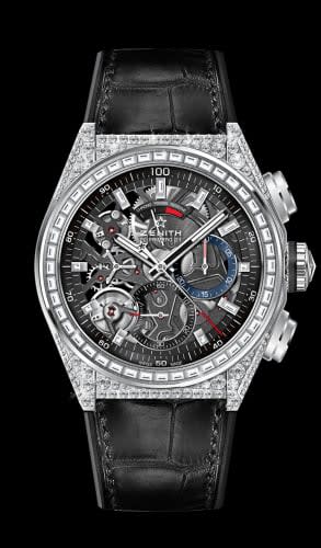 Zenith Defy El Primero 21 Titanium / Diamond / Skeleton / Alligator