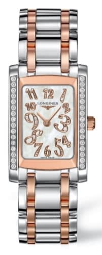 Longines DolceVita 22 Quartz Two Tone Pink Diamond