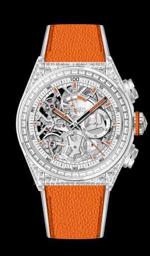 Zenith Defy El Primero 21 White Gold / Diamond / Skeleton / Fabric / Swizz Beatz