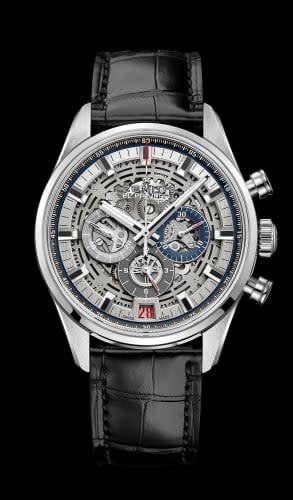 Zenith El Primero Chronomaster Full Open 42 Stainless Steel / Alligator