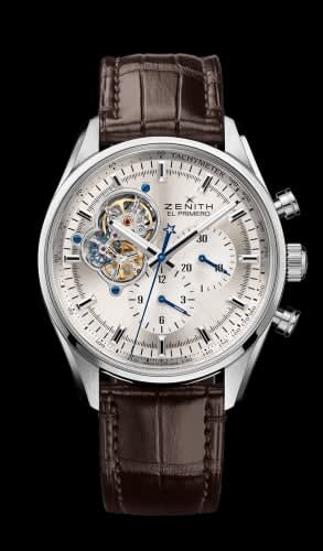 Zenith El Primero Chronomaster Open Stainless Steel / Silver / Alligator