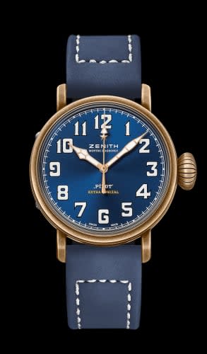 Zenith Pilot Type 20 Extra Special Bronze / Blue / Strap