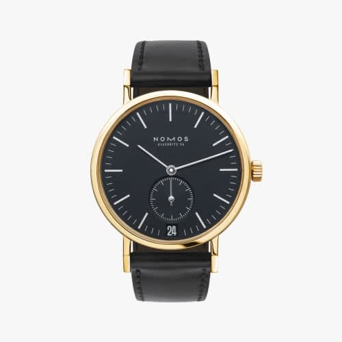 Nomos Glashütte Tangente Gold Datum Anthrazit