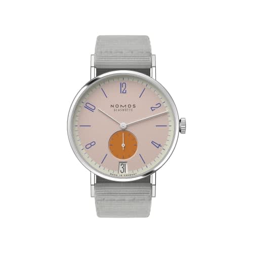 Nomos Glashütte Tangente 38 Datum Flamingopink