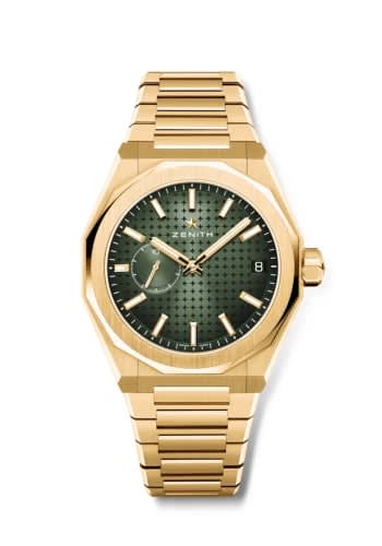 Zenith Defy Skyline Yellow Gold / Green