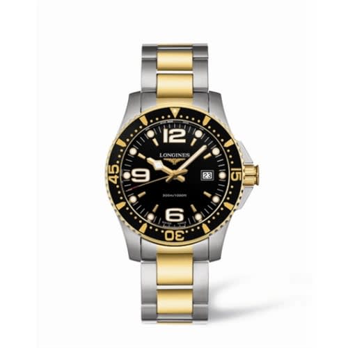 Longines Hydroconquest Quartz 39 Two Tone Black