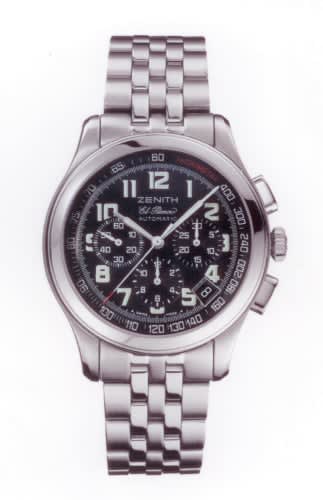 Zenith Class Sport El Primero Stainless Steel / Black / Bracelet
