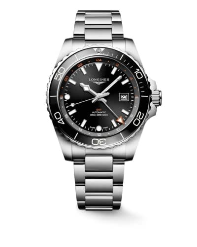 Longines Hydroconquest GMT 43 Stainless Steel / Black / Bracelet