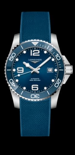 Longines HydroConquest 41 Automatic Stainless Steel / Ceramic / Blue / Rubber