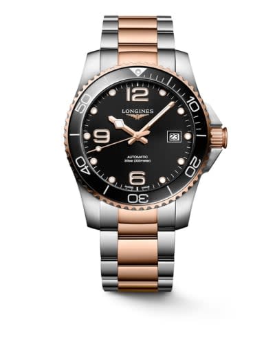 Longines HydroConquest 41 Automatic Stainless Steel - Rose Gold / Black / Bracelet
