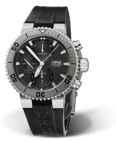 Oris Aquis Chronograph 46 Titanium / Grey / Rubber