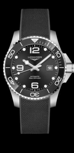 Longines HydroConquest 43 Automatic Stainless Steel / Ceramic / Black / Rubber