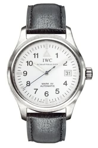 IWC Schaffhausen Pilot's Watch Mark XV Stainless Steel / White / Strap