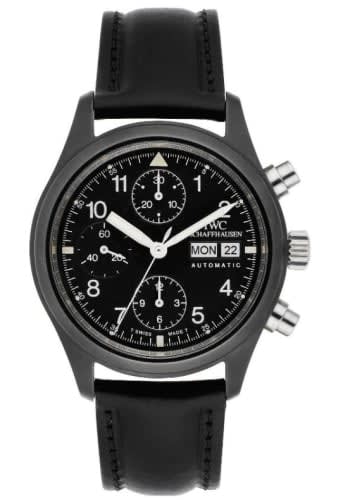 IWC Schaffhausen Pilot's Watch Chronograph Ceramic / French / Strap