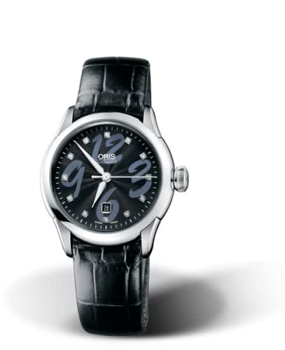 Oris Artelier Date Diamonds 31 Stainless Steel / Black