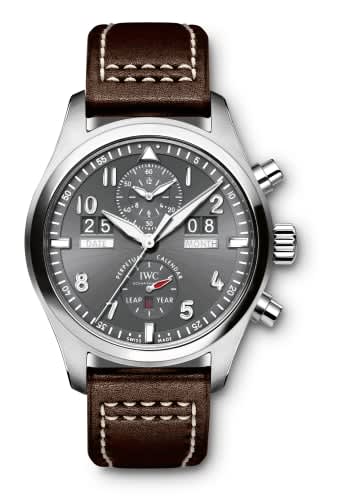 IWC Schaffhausen Pilot's Watch Spitfire Perpetual Calendar Digital Date-Month Stainless Steel