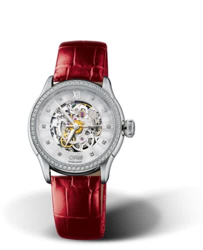 Oris Artelier Skeleton 31 Diamonds Stainless Steel - Diamond