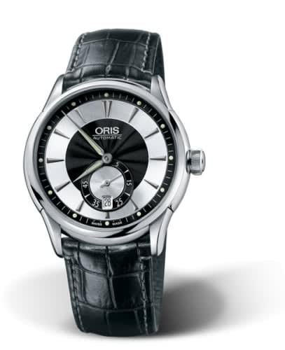 Oris Artelier Small Second Date 40 Stainless Steel / Black - Silver