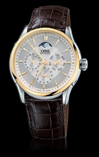 Oris Artelier Complication 40 Stainless Steel - Yellow Gold / Silver