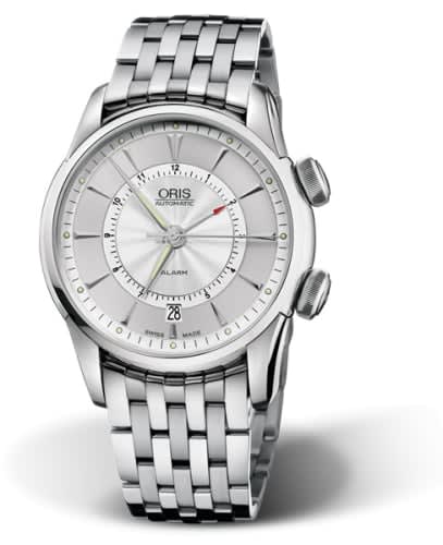 Oris Artelier Alarm Stainless Steel / Silver / Bracelet