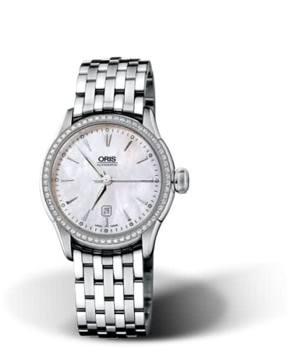 Oris Artelier Date Diamonds 31 Stainless Steel - Diamond / MOP / Bracelet