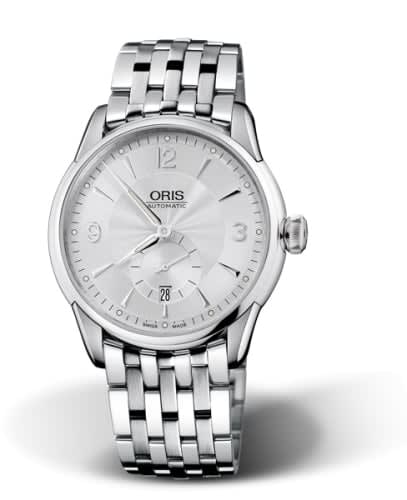 Oris Artelier Small Second Date 40 Stainless Steel / Silver / Bracelet