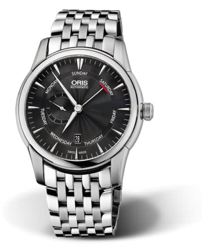 Oris Artelier Small Second Pointer Day 44 Stainless Steel / Black / Bracelet