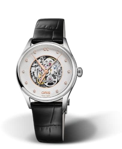 Oris Artelier Skeleton 33 Diamonds Stainless Steel