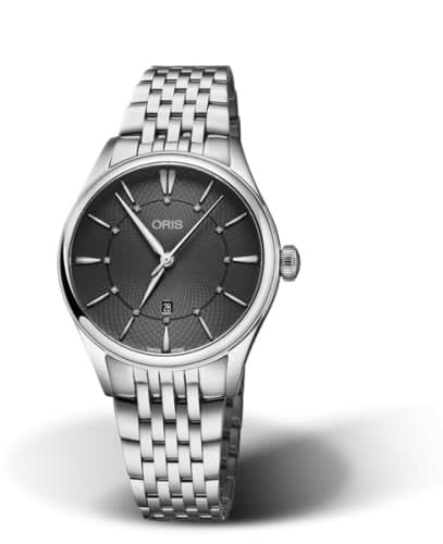 Oris Artelier Date Diamonds 33 Stainless Steel / Grey / Bracelet