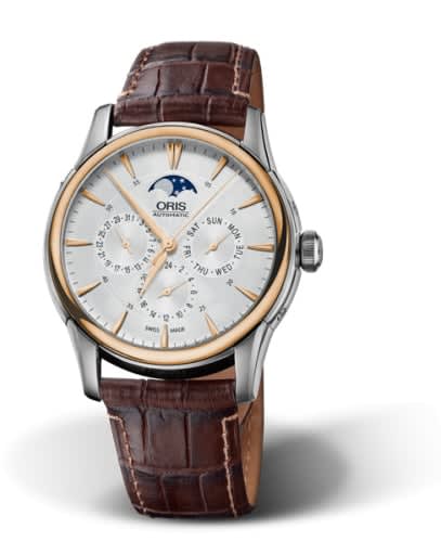 Oris Artelier Complication 40.5 Stainless Steel - Rose Gold / Silver