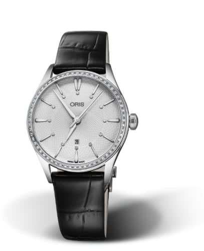 Oris Artelier Date Diamonds 33 Stainless Steel - Diamond / Silver