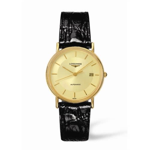 Longines Presence 34.5 Automatic Yellow Stick Yellow