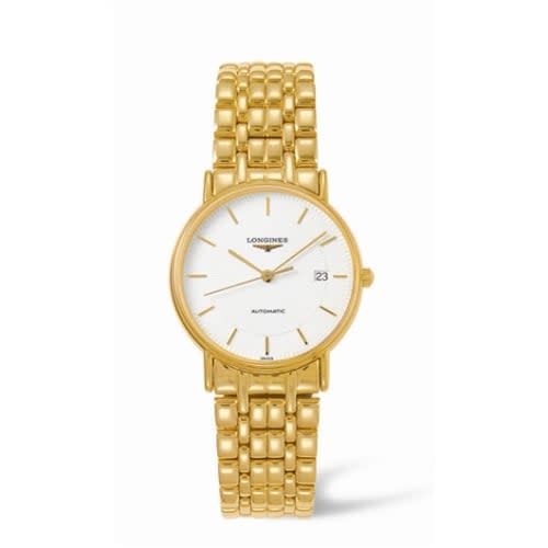 Longines Presence 34.5 Automatic Yellow Stick Bracelet