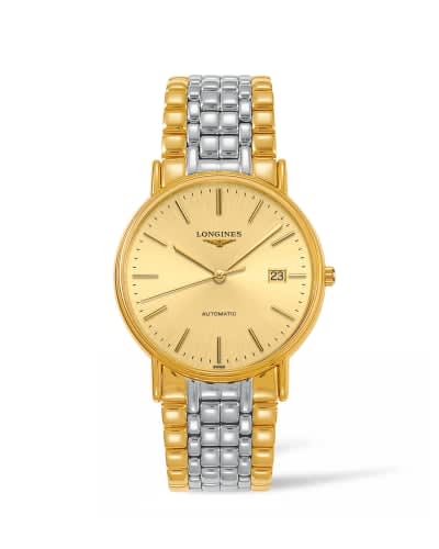 Longines Presence 38.5 Automatic PVD Gold / Champagne / Bracelet