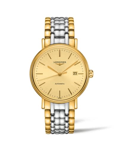 Longines Presence 40 Automatic PVD Gold / Champagne / Bracelet