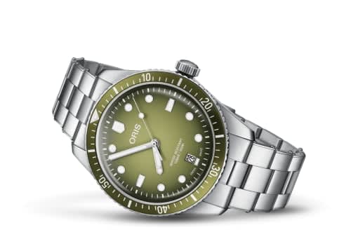 Oris Divers Sixty-Five 40 Stainless Steel / Green / Bracelet
