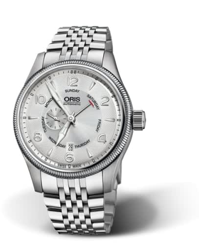 Oris Big Crown Small Second Pointer Day Stainless Steel / Silver / Bracelet